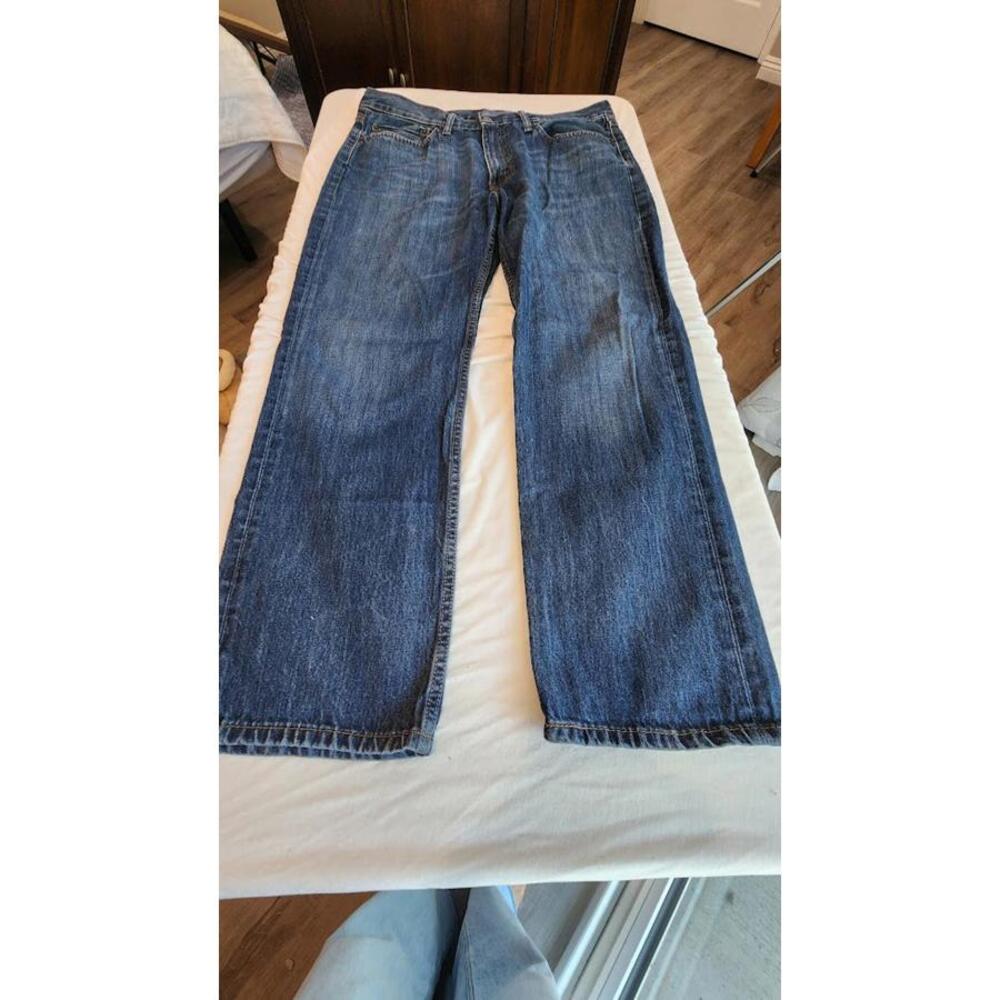 Levi's 514 Men's Denim Jeans 36x28, Dark blue wash EUC